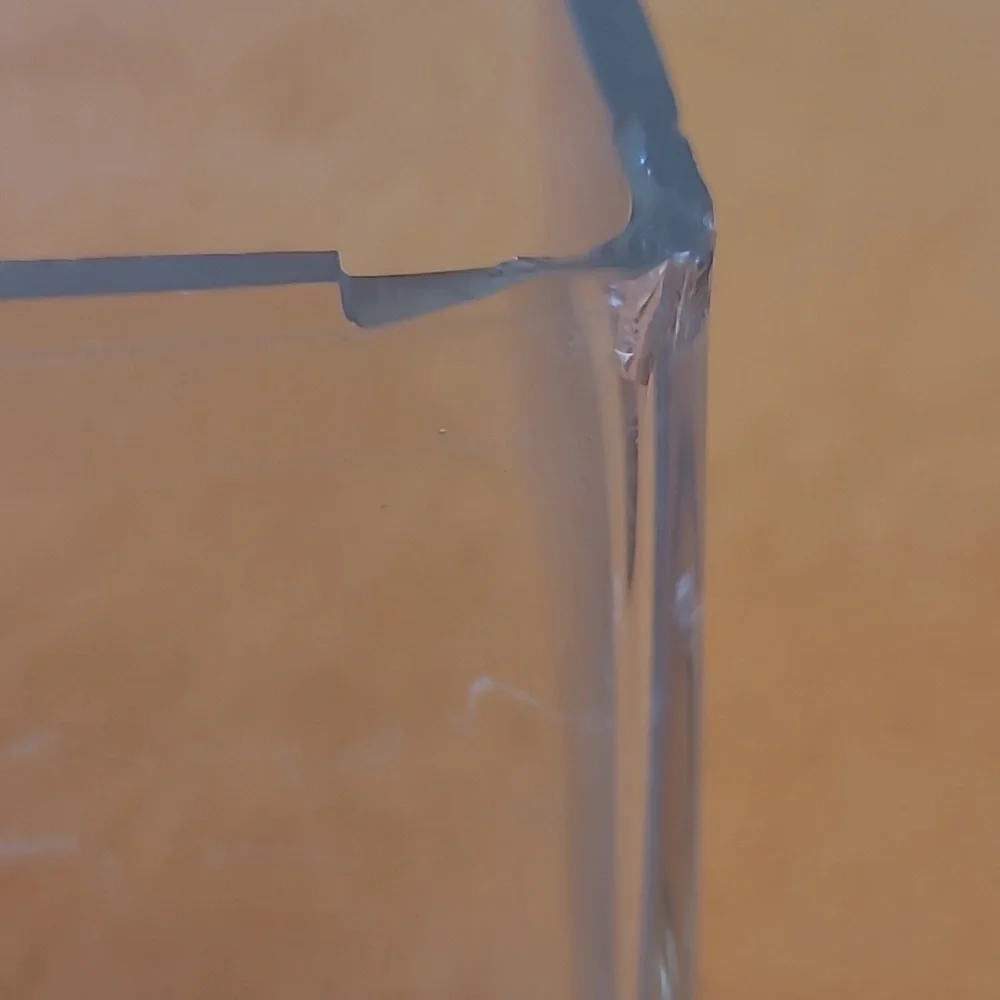 Clear Glass Square Vases